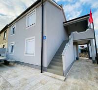 A family house on Grbi Street in Nin with an external staircase and a terrace.