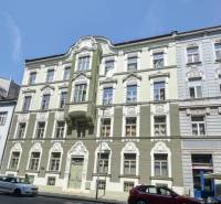 A historical building on Medená Street in Bratislava - Old Town, facade adorned with ornaments.