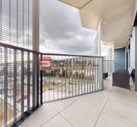A balcony from a high-rise 2-room apartment on Račianska Street with a view of Bratislava III.