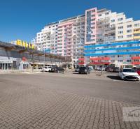 Billa on Saratovská Street, Bratislava - Dúbravka, next to a residential building with a parking lot.