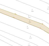 Map of residential plots in Tešedíkovo, showing plot number 232/2.