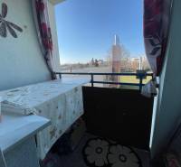 Balcony on Vodárenská Street in Galanta with a view of greenery, 1-room apartment.