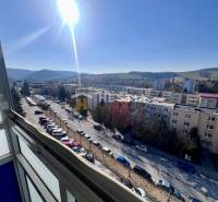 View from a 3-room apartment in Brezová pod Bradlom of the housing estate and the surrounding countryside.