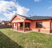 Family house on Krajná Street in Stupava, brick facade, spacious yard, terrace.
