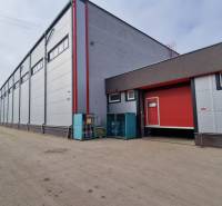 Warehouses and halls on Východná Street in the city of Poprad with accessible access road.