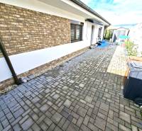 A family house on Mládežnícka Street in Galanta with interlocking paving throughout.