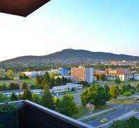 View from the balcony of a 3-room apartment in Nitra, Chrenová area, Andrej Hlinka Avenue.