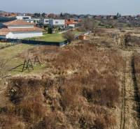 Plots - housing in Pezinok, rural scene, houses and unmaintained vegetation.