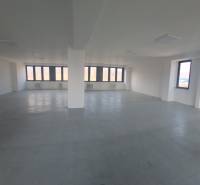 Spacious commercial spaces with large windows and light flooring.