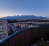 View from the balcony of a 3-room apartment on Novomeského Street in Poprad with a panorama of the Tatras.
