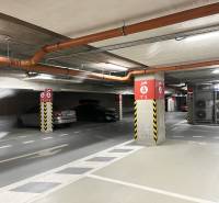 Underground parking in Bratislava - Ružinov on Plynárenská Street with multiple parking spaces.