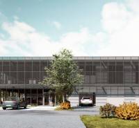 Commercial property with parking and greenery in Bratislava - Vajnory, ideal for business.