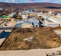 Industrial zone in Bratislava - Vajnory surrounded by commercial land and buildings.