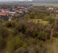 Natural scenery in the Recreational Grounds near Gemerské Teplice with a view of nearby houses.