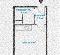 Sale Single studio, Single studio, Jašíkova, Bratislava - Ružinov, Slo