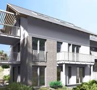 A recreational apartment in Starý Smokovec with large windows, a balcony, and skylights surrounded by nature.