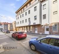 Street in Nové Zámky, where there is an apartment building with 3-bedroom apartments.