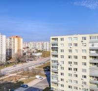 View of apartment buildings on Spartakovska Street in Trnava, suitable for a 3-room apartment.