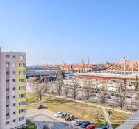 View from a 3-room apartment on Spartakovská Street in Trnava with a view of the stadium.
