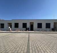 A family house in Klasov with a reinforced concrete area for parking.