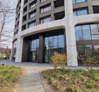 A modern building on Čulenova Street with ecological vegetation in Bratislava - Staré Mesto.