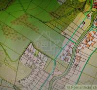 The Vydrná map shows plots for residential land with layout and communications.