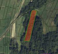 Agricultural and forest lands in Námestovo, which are divided into parcels.