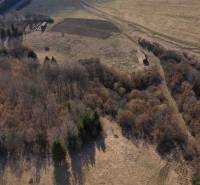 Agricultural and forest lands around Námestovo with visible roads and vegetation.