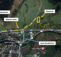 Aerial view of agricultural and forest land around Námestovo.