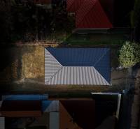 Aerial view of the roof of a family house on Rastislavova Street in Lužianky.