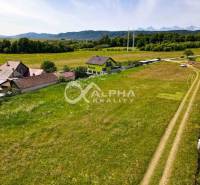 Meadow plots for housing in Betlanovce with a view of the hills and surrounding nature.