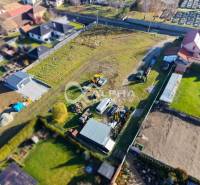 Aerial view of plots in Spišské Tomášovce designated for residential use.