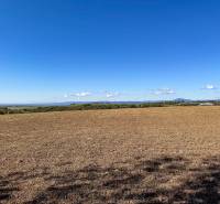 Agricultural and forest land in Lackov with views of the hills and blue sky.