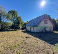 A small house on a sunny plot, surrounded by trees in the Lackov region.