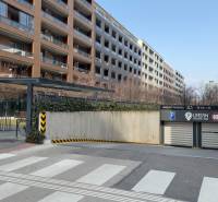 Entrance to the underground garage at Račianska 26 F in Bratislava - Nové Mesto.