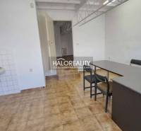 A desk and a sink with a wooden decor floor in the office.