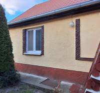 A family house in the village of Holiare with a red roof and a well-maintained garden.