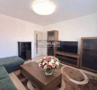 A living room with wood-patterned flooring, a TV, and flowers in a 3-room apartment.