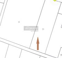 Cadastral map of residential land in Margecany with verification by a real estate agency.