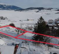Residential plots in Liptovské Beharovce, snowy landscape, nature, and mountain views.