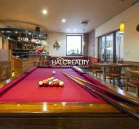 Interior with a billiard table and bar, tables and chairs in the accommodation Hotels and guesthouses.
