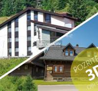 Hotels and guesthouses in the village of Vyšná Boca surrounded by forests with the option of a 3D tour.