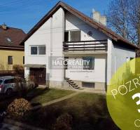 A family house in Čerenčany with a garage, a car in front of the house, and a landscaped garden.