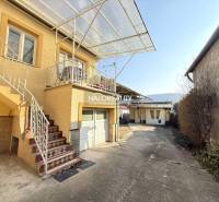 A family house in Dolné Vestenice with a staircase and a terrace in the yard.