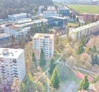 Aerial view of a housing estate with 3-room apartments on Trenčianska Street in Nová Dubnica.