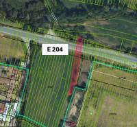 Cadastral map of agricultural and forest lands in Veľká Čausa includes parcel E 204.