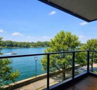 View from the balcony of a 3-room apartment on Dvořákovo nábrežie, Bratislava - Staré Mesto.