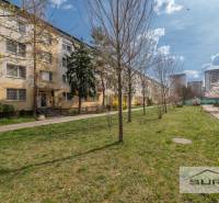 3-room apartment on Kostlivého Street in Bratislava - Ružinov, surrounded by greenery and walkways.