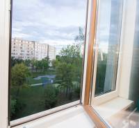 View from the window of a 4-room apartment on Krakovská Street in Košice, Juh district.
