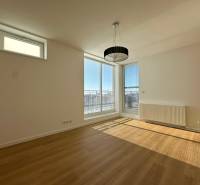 Bright room with wood-decor flooring in a 4-room apartment, large windows, radiator.
